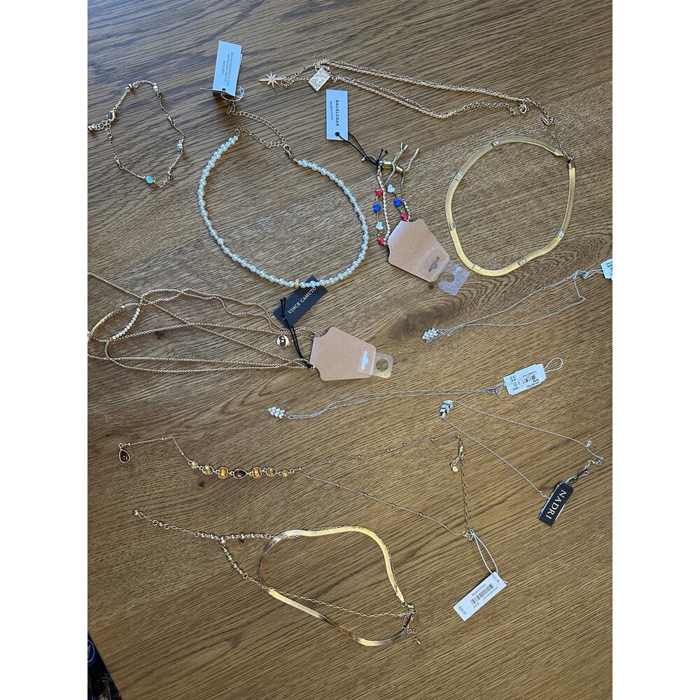 Lot of (11) Various Brand Jewelry From Nordstrom 9-Necklaces & 2- Bracelets